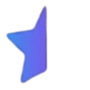 Icon star half